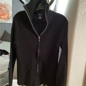 Evie Women’s Knit Cardigan - Zip Sweater - size L